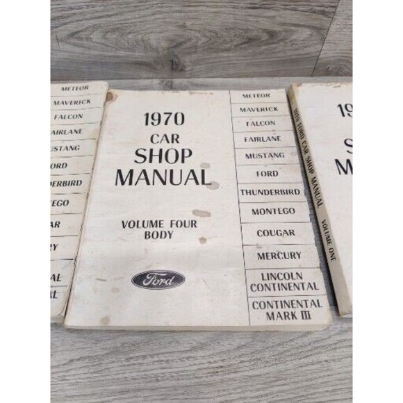 1970 Ford Car Shop Manuals Vol. 1, 2, 4. Mustang, Thunderbird, Cougar and more. - Picture 3 of 15